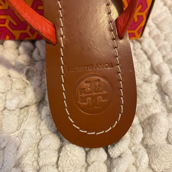 Tory Burch Terra Thong Flip Flop Sandals Size 5 - Picture 8 of 13